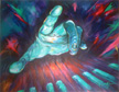 The Big Gig Hand, painting by DC Langer