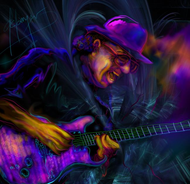 Carlos Santana, Art by DC Langer