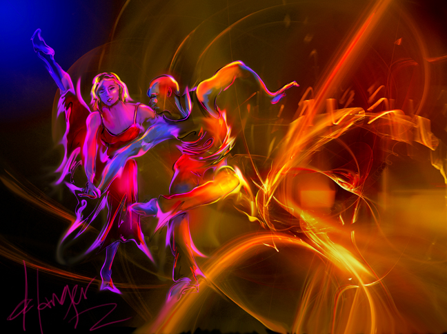 Star Dance--art by DC Langer